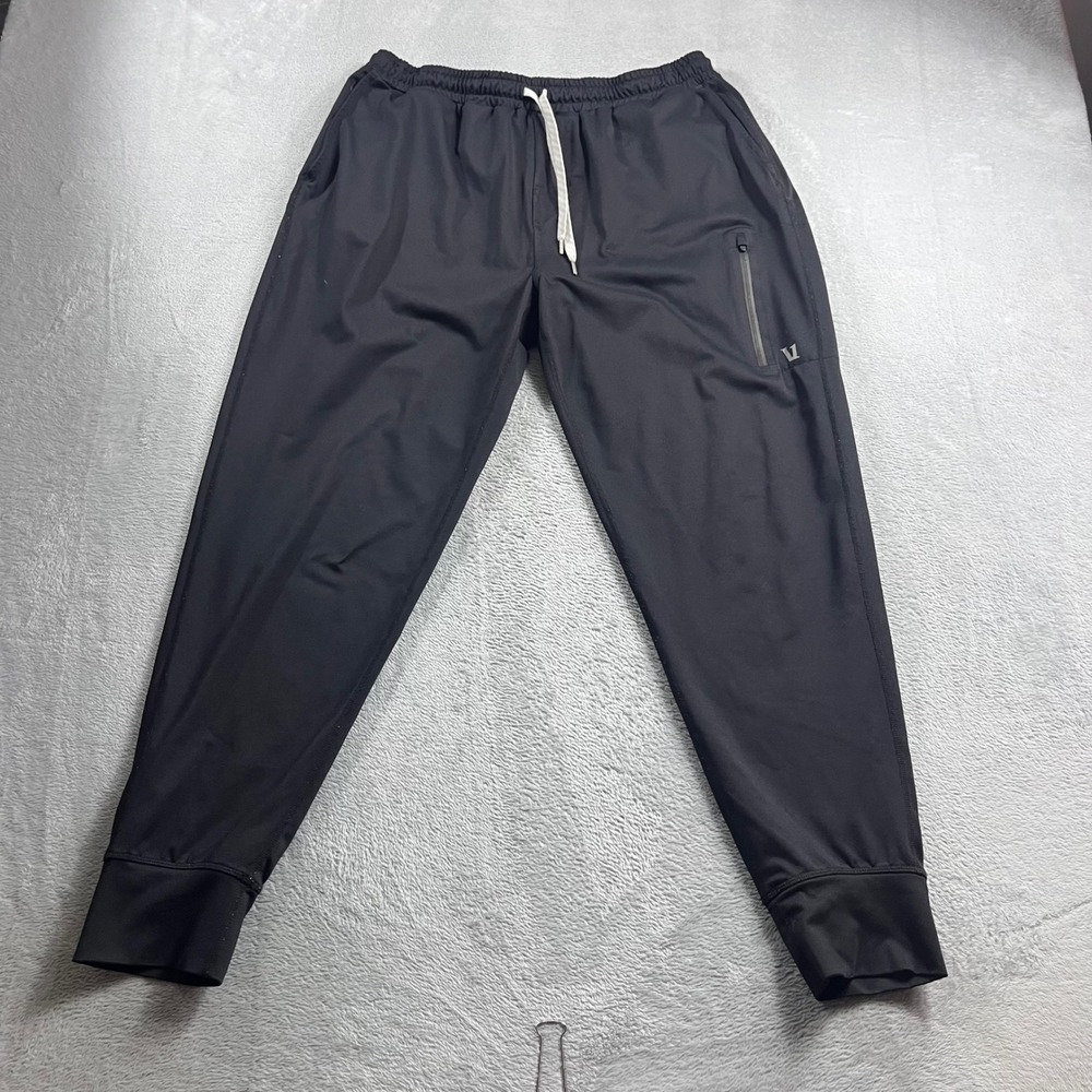 Vuori Mens Sunday Performance Jogger Black V416 Athletic Sweatpants Large